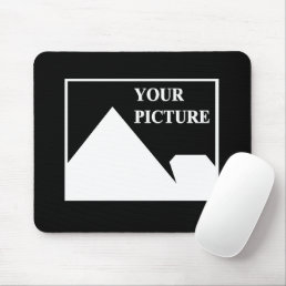 Modern Simple Create Your Own Wedding Picture Mouse Pad