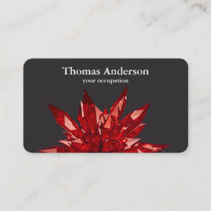 Modern Simple Crystal Gem Trendy Business Card