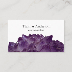 Modern Simple Crystal Gem Trendy Business Card