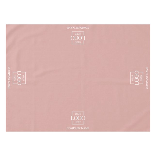 Modern Simple Custom Business Logo Promotional Tablecloth (Front (Horizontal))