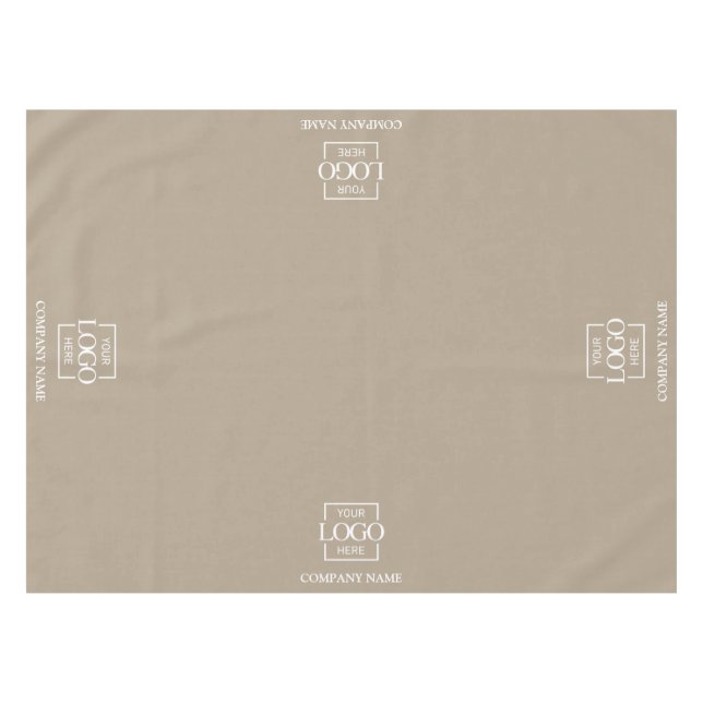 Modern Simple Custom Business Logo Promotional Tablecloth (Front (Horizontal))