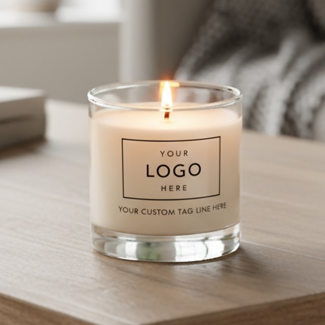Modern Simple Custom Logo Professional Branding  Scented Candle (Creator Uploaded)