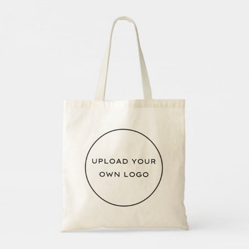 Modern Simple Custom Logo Promotional Tote Bag | Zazzle