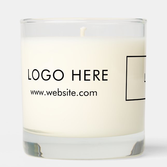 Modern Simple Custom Logo Scented Candle  (Front)