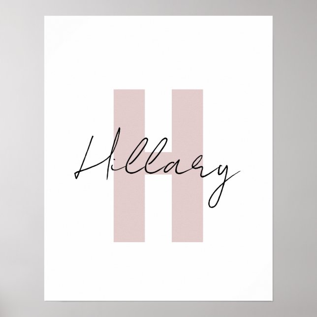 Modern simple custom Personalized  Poster (Front)
