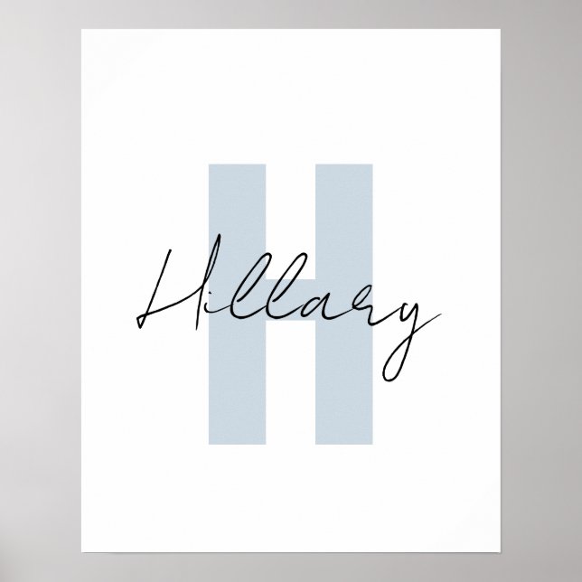 Modern simple custom Personalized  Poster (Front)