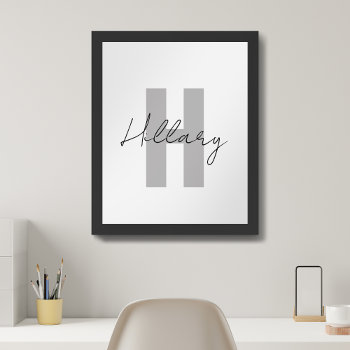Modern Simple Custom Personalized  Poster by ibelieveimages at Zazzle