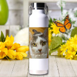 Modern Simple Custom Photo Text Personalized Water Bottle<br><div class="desc">Upload photos, customize the text, and easily create your personalized water bottle. Click EDIT to change the text color or text size. You can TRANSFER this DESIGN on other Zazzle products and adjust it to fit most of the Zazzle items. Standard Studio designs are made in high-resolution graphics for a...</div>