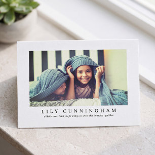 Modern Simple Custom Photo Thanks Doctors Nurses Thank You Card
