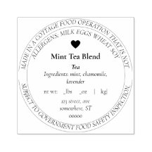 Modern simple customizable cottage law food rubber