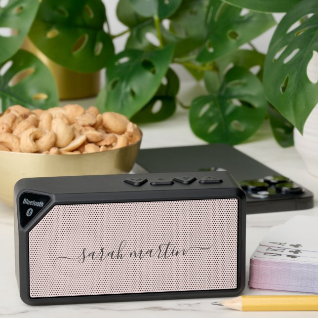 Modern Simple Cute Blush Pink Elegant Bluetooth Speaker (Insitu(Table))