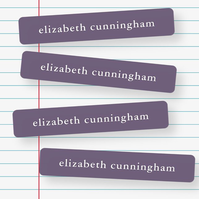 Modern Simple Cute Chic Typography Add Your Name Kids' Labels (Creator Uploaded)