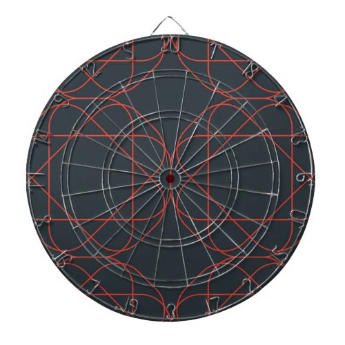 Modern simple cute playful geometric pattern dart board