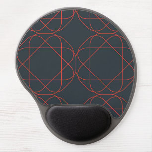 Modern, simple, cute, playful geometric pattern gel mouse pad