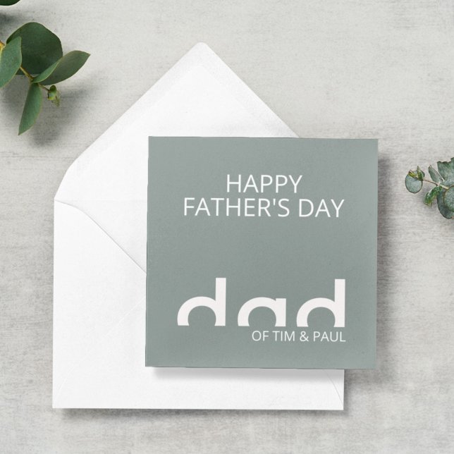 Modern Simple Dad Design for Fathers Day Card (Creator Uploaded)