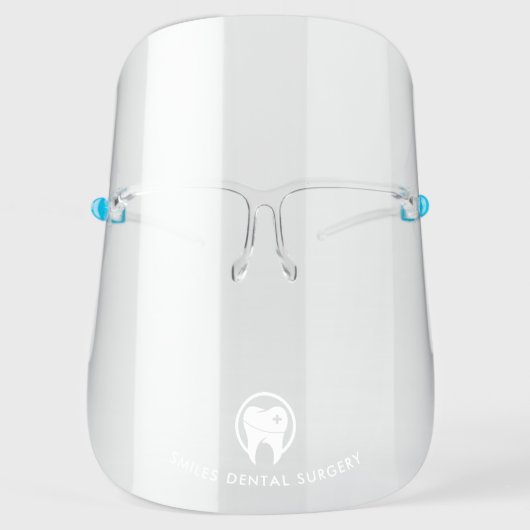Modern Simple Dentist Face Shield (Front)