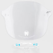 Modern Simple Dentist Face Shield (Front w/Glasses)