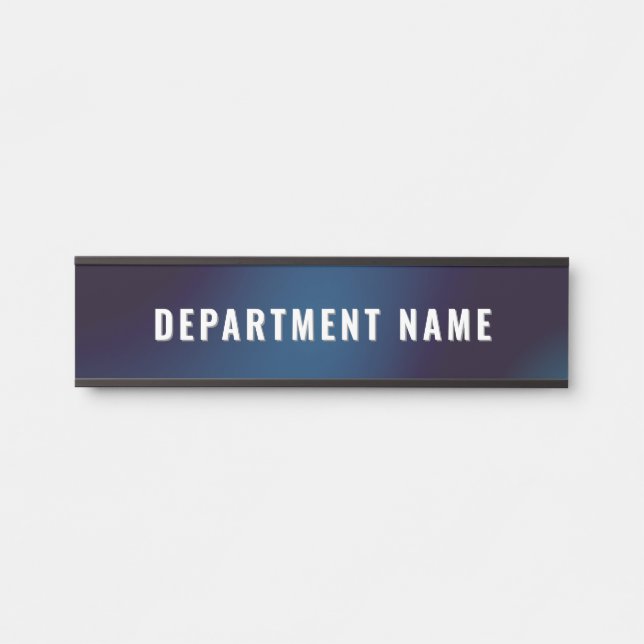Modern Simple Department Name Door Sign (Front)