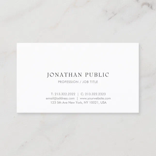 modern-simple-design-elegant-professional-plain-business-card-zazzle