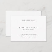 Modern Simple Design Elegant Professional Template Business Card (Front/Back)