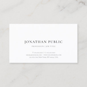 Modern Simple Design Elegant Template Professional Business Card