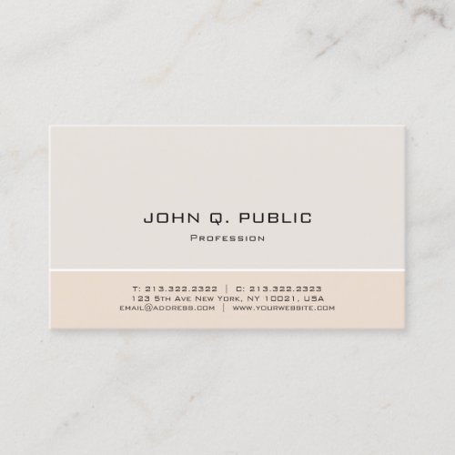 Modern Simple Design Harmony Colors Professional Business Card
