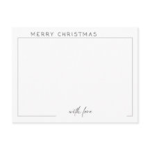 Modern Simple Design Photo Christmas Card