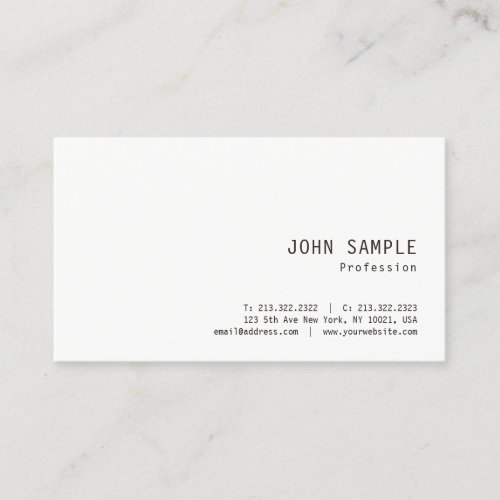 Modern Simple Design Professional Elegant Template Business Card