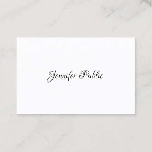 Modern Simple Design Professional Elegant Template Business Card