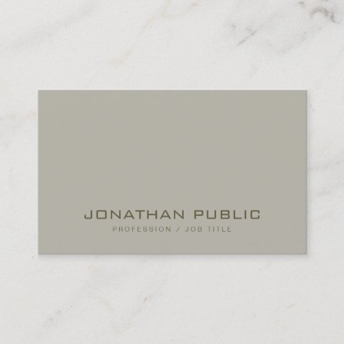 Modern Simple Design Professional Elegant Template Business Card