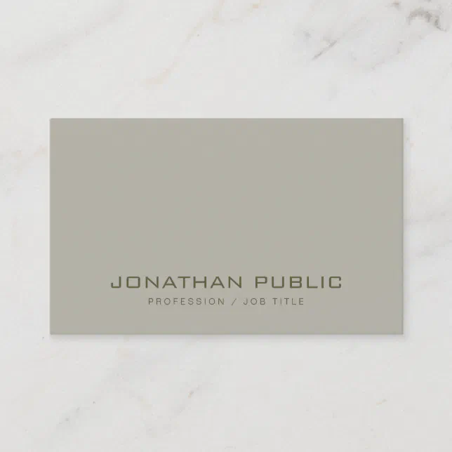 Modern Simple Design Professional Elegant Template Business Card | Zazzle