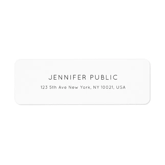 Modern Simple Design Professional Elegant Template Label | Zazzle