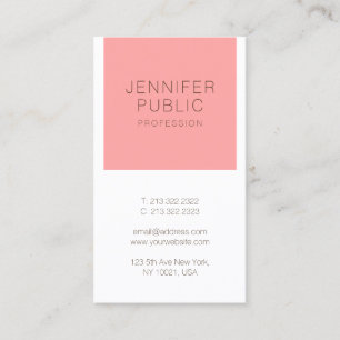 Modern Simple Design Trendy Elegant Template Business Card