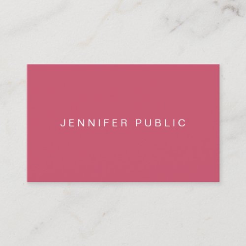 Modern Simple Designed Trend Colors Template Business Card