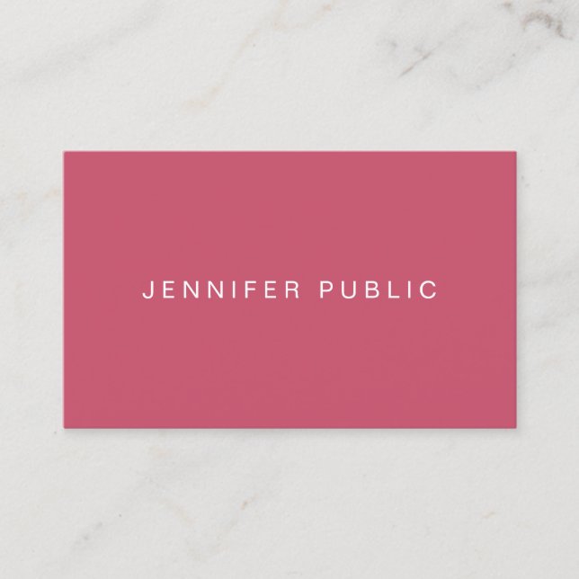 Modern Simple Designed Trend Colors Template Business Card (Front)