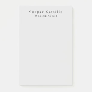 Modern Simple Dim Grey Professional Minimalist Post-it Notes
