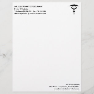 Modern Simple  Doctor  Letterhead