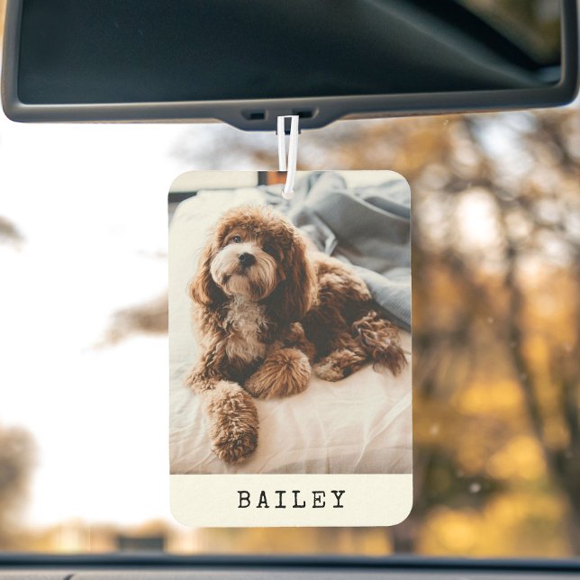 Modern Simple Dog Photo  Air Freshener (Creator Uploaded)