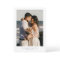Modern Simple Dusty Blue with Photo Wedding