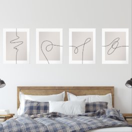 Modern Simple Elegant Abstract Detail Wall Art Sets