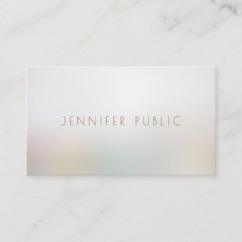 Modern Simple Elegant Beauty Salon Professional Business Card