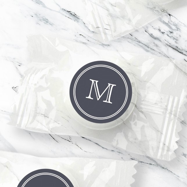 Modern Simple Elegant Chic Custom Monogram Life Saver® Mints (Creator Uploaded)