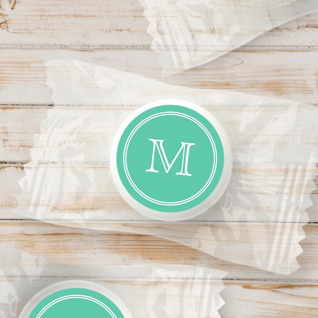 Modern Simple Elegant Chic Custom Monogram Life Saver® Mints (Creator Uploaded)
