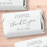 Modern Simple Elegant Chic Minimal Heart Wedding Hershey's Miniatures<br><div class="desc">This simple and modern design is composed of sans serif and playful cursive typography with doodle hearts. Perfect for wedding party favors.</div>