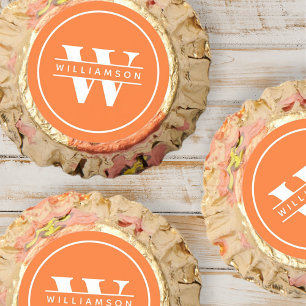 Modern Simple Elegant Chic Monogram Add Your Name Reese's Peanut Butter Cups