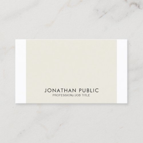 Modern Simple Elegant Creative Plain Professional Business Card