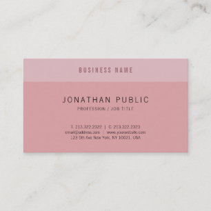 Modern Simple Elegant Design Trend Colors Template Business Card