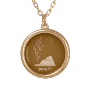 Modern Simple Elegant Gift Gold Plated Necklace