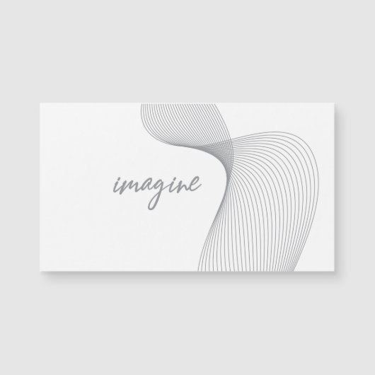 Modern, simple, elegant graphic design of Imagine (Front)