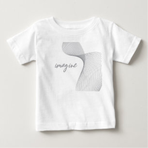 Modern, simple, elegant graphic design of Imagine Baby T-Shirt